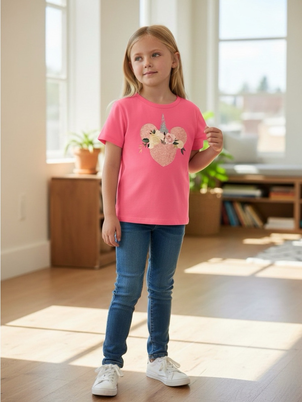 Minnie mouse pink shirt